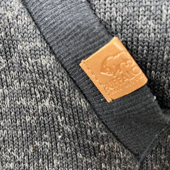 Buffalo David Bitton Men's Hoodie Jacket Small Sherpa-Lined Full-Zip In Charcoal - Picture 9 of 16